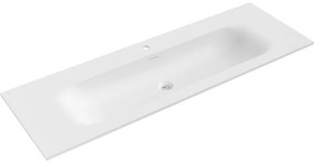 Mexen Vela umywalka wpuszczana w blat 141 x 46,5 cm, biała mat - 25231401