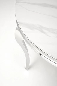 Stylizowany okrągły stół z marmurowym blatem Reginald Halmar