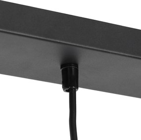 Inteligentna lampa wisząca czarna w komplecie z 5 żarówkami Wifi GU10 - Jeana