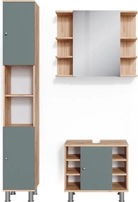 Zestaw mebli łazienkowych zielony 60x32x54 fynn