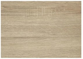 Czarno-naturalny regał w dekorze dębu 77x185 cm Seaford – Actona