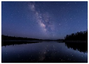 Obraz na szkle nocnego nieba (70x50 cm)