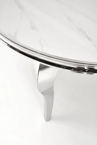 Stylizowany okrągły stół z marmurowym blatem Reginald Halmar