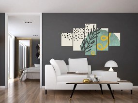 Obraz - Arkusze abstrakcyjne N⁰1 (125x70 cm)