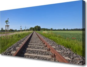 Obraz na płótnie Zapomniane Tory Kolejowe