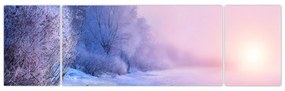 Obraz - Zamarznięta rzeka (170x50 cm)