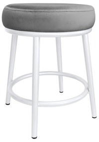 Taboret Ben noga metalowa biała MG17