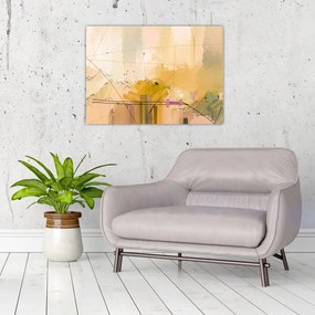 Obraz na szkle - Abstrakcja, obraz olejny (70x50 cm)