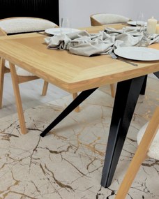 Stół rozkładany FERRUM Dąb do Salonu Jadalni 180-280 x 100 x 76 cm, Prostokątny