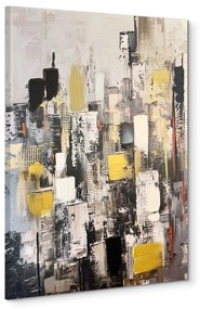 Obraz z ręcznie malowanymi elementami 70x100 cm Cityscape – Styler
