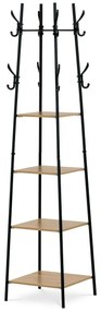 Wieszak z półkami GD-170 OAK, dąb dziki