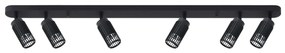 Czarna punktowa lampa sufitowa - 4X K358 T0-S90