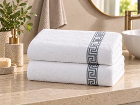 2x ręcznik GREEK 70x130 cm biały, 100% bawełna