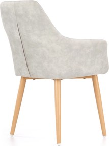 Pikowane krzesło z ekoskóry K-287