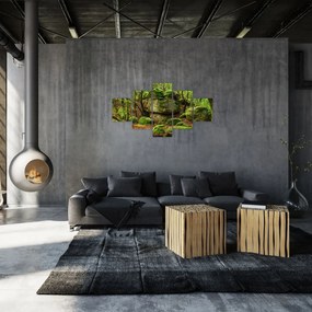 Obraz magicznego lasu (125x70 cm)