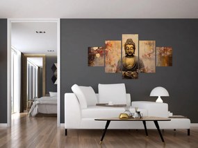 Obraz - Budda, malarstwo (125x70 cm)