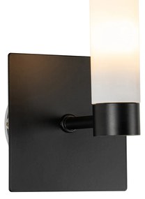Nowoczesna lampa ścienna do łazienki czarna IP44 - Bath Nowoczesny Oswietlenie wewnetrzne