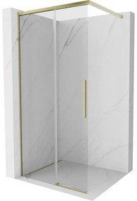 Mexen Rox ścianka prysznicowa Walk-in 105 x 200 cm, transparent 8 mm, złota - 8C2-105-003-50-00