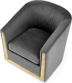 Wygodny fotel wypoczynkowy Enrico z drewnianymi detalami