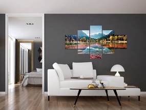 Obraz - Jezioro Jasna, Gozd Martuljek, Alpy Julijskie, Słowenia (125x70 cm)