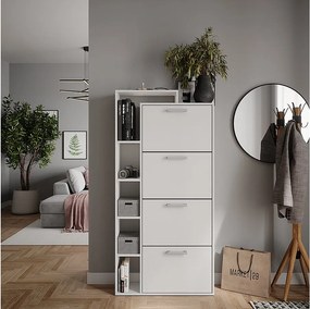 Wywrotka do butów biały 80x24.2x166.1 orlando