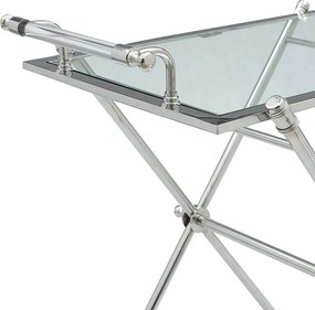 Stolik pomocniczy Morris Silver 90x62x83 cm