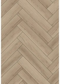 Mexen Palmdale próbka paneli winylowych jodełka SPC 6,5 mm, podkład IPEX 1,5 mm, 4 V-Fuga, Dąb - F1180-S