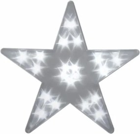 Gwiazda świąteczna 20 LED 3D biała