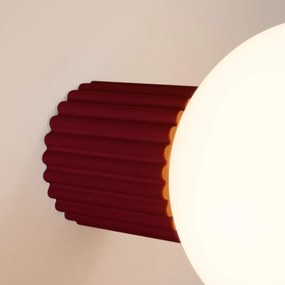 Kinkiet HALO burgund IP44 ryflowany SOLLUX  LIGHTING