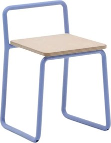 Niebieskie metalowe krzesło dziecięce Tinn – Kave Home