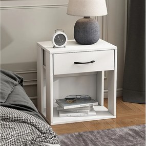 Stolik nocny biały 39x28x41 virela