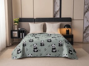 Narzuta na łóżko PANDA RELAX zielony Rozmiar: 170 x 210 cm