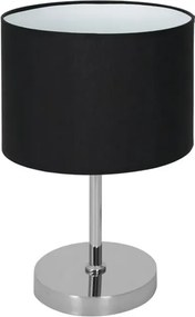 Czarna lampa stołowa - 3X K372 M6-P19