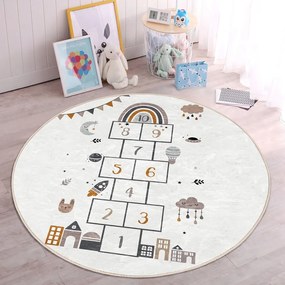 Kremowy dywan dziecięcy ø 120 cm Comfort – Mila Home
