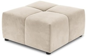 Beżowy moduł aksamitnej sofy Rome Velvet – Cosmopolitan Design