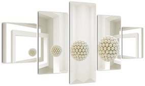 Obraz -Spojrzenie do wnętrza - abstrakcja (125x70 cm)