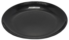 Talerz deserowy ANIA BLACK, szkło, Ø 21cm