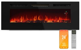 Klarstein Galeras Smart 1800W 127cm Kominek Elektryczny Naścienny Czarny