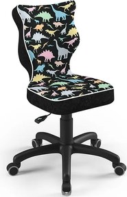 Krzesło z motywem dziecięcym Petit Black rozmiar 3 (119-142 cm)
