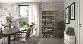 Regał do biura z półkami Prima 4 dąb sonoma