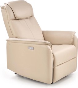 Rozkładany fotel tapicerowany ekoskórą Paradise