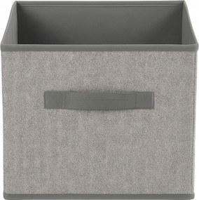 Organizer Tekstylny Kolor Szary Pudełko kosz 31x31x31 cm do Szafy Garderoby