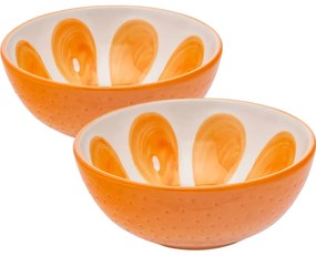 Altom Zestaw ceramicznych misek Tropicanapomarańczowych 12,5 cm, 2 szt.