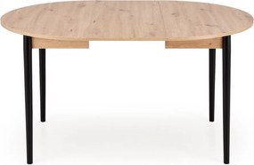 Okrągły stół z funkcją rozkładania Pivot Halmar dąb artisan/czarny