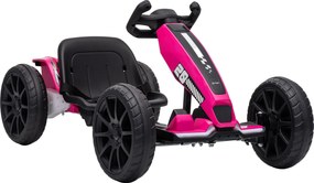 AIYAPLAY Elektryczny Go-Kart dla dzieci 12V z 2 silnikami, 4-fach verstellbarem Sitz, łagodny start, EVA -koła, LED -reflektory | Aosom PL