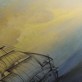 Obraz - Obraz statku ma morzu (170x50 cm)