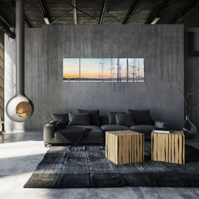 Obraz - Żeglarstwo, akwary (170x50 cm)