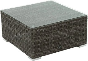 Zestaw rattanowy MALIBU dla 5 osób (szary)