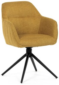 Zestaw krzeseł obiadowych z mechanizmem zwrotnymHC-536 YEL2, 2 szt.