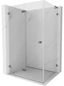 Mexen Lunar-F L kabina prysznicowa składana lewa 100 x 90 cm, transparent, gun metal - 836L-100-090-95-00-L